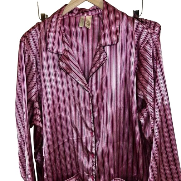 Ambrielle Woman Size 2XL 2 Set Pajama Lounge Satin Effect - Picture 2 of 13